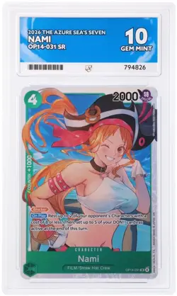 One Piece Nami OP14-031 SR The Azure Sea’s Seven - ACE 10 - Image 1