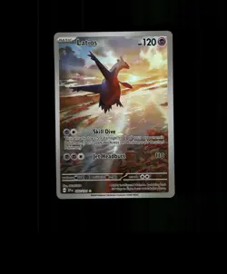 FAN-ART READ DESCRIPTION BELOWHOLO Latios Card Latios Pokemon Card p2 - Image 1