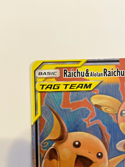 Raichu & Alolan Raichu GX 54/236 Sm-Unified Minds Holo Pokemon Card - Image 2