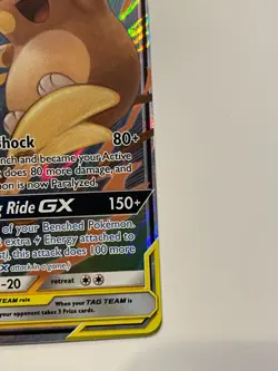 Raichu & Alolan Raichu GX 54/236 Sm-Unified Minds Holo Pokemon Card - Image 4