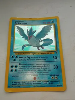 Articuno 2/62 Holo Rare Unlimited Edition Fossil Set Pokemon Card 1999 WOTC - Image 2