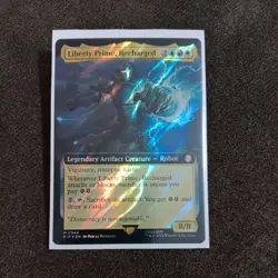 Liberty Prime, Recharged (Extended Art) (Surge Foil) MTG Fallout NM - Image 1