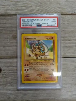 PSA 9 Graded Hitmontop Promo Pokemon League 2001 Pokemon Black Star #37 - Image 1