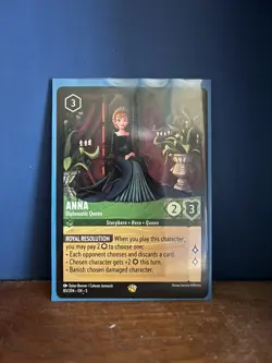 Disney Lorcana Anna Diplomatic Queen 85/204 Legendary Non Foil Shimmering Skies - Image 1