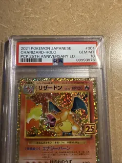 Pokemon 2021 Charizard Holo PSA 10 Japanese 25th Anniversary Card - Image 2