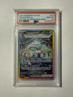 PSA 10 GEM MINT Terapagos Ex 170/142 Stellar Crown SIR Pokemon Card - Image 1