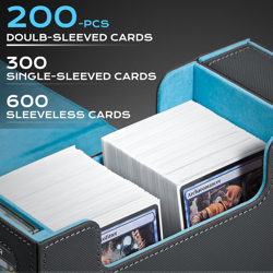 Card Deck Box with Display Window,Mtg Commander Deck Box Fits 200 Double-Sleeved - Image 5