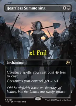 MTG Foil Borderless Innistrad Remastered INR Heartless Summoning MINT - Image 1