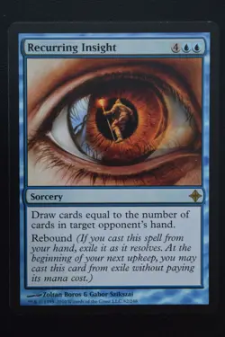 Magic The Gathering MTG RECURRING INSIGHT Rise of the Eldrazi LP Lightly Played - Image 1