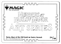 Yarus Roar of Old Gods Gold Stamped Art Series - Murders At Karlov Manor MTG - Image 2