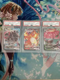 Pokemon Charizard/Blastoise/Venusaur Vmax Trio Starter Set Psa10 - Image 1
