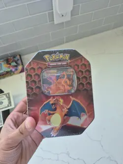 Pokemon TCG Hidden Fates Tin Charizard GX Factory Sealed new - Image 1