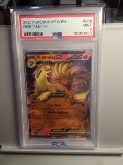 2023 Pokemon Mew En - 151 Ninetales Ex #038/165 Psa 9 - Image 1