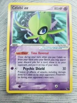 Pokemon TCG Celebi ex Ultra Rare Holo 17/17 POP Series 2 Promo Vintage LP - Image 1