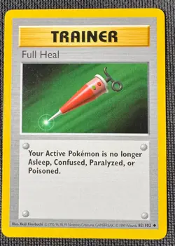 FULL HEAL 82/102 UC BASE SET POKEMON NM - Image 1