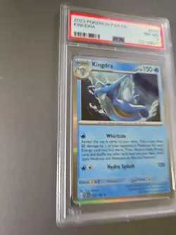2023 Pokemon Paradox Rift Kingdra Holo Rare #032/182 PSA 8 MINT (74) - Image 3