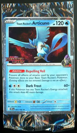 Pokemon Articuno Destined Rivals Stamped US Exclusive Best Buy Sealed Promo - Image 1