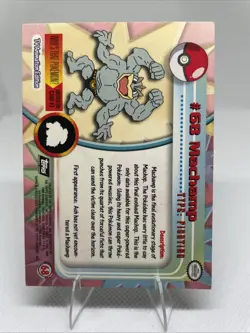Topps Pokemon Machamp 68 TV Animation Edition Non Holo Pokemon - Image 2