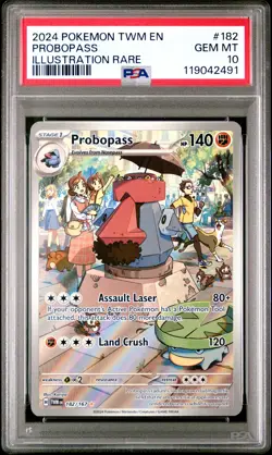Probopass Illustration Rare PSA 10 #182 2024 Pokemon Twm En-Twilight Masquerade - Image 1