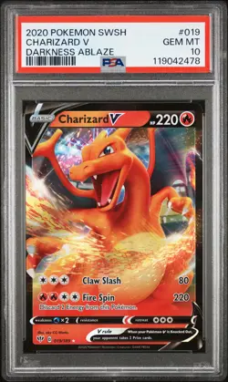 Charizard V PSA 10 #019 2020 Pokemon Sword & Shield Darkness Ablaze - Image 1