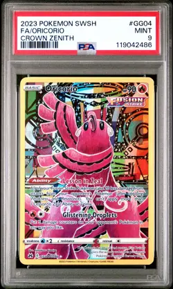Oricorio Crown Zenith PSA 9 #GG04 Pokemon 2023 Sword And Shield Crown Zenith - Image 1