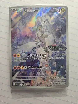 2025 Pokemon TCG S&V Journey Together #167 N's Reshiram STAMP IR Promo Stamp - Image 1