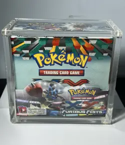 2014 Pokemon XY Furious Fists Empty Booster Box w/Display Case - Image 1