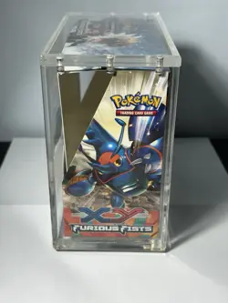 2014 Pokemon XY Furious Fists Empty Booster Box w/Display Case - Image 3