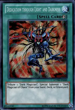 Dedication Through Light And Darkness - Secret Rare LCYW-EN069 - NM - YuGiOh - Image 1