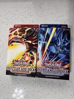 SET OF 2 EGYPTIAN GOD DECK: SLIFER & OBELISK DECKS YuGiOh SEALED 1ST EDITION - Image 1