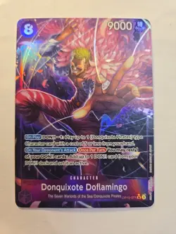 Donquixote Doflamingo Alt Art OP10-071 SR Royal Blood English One Piece Card - Image 1