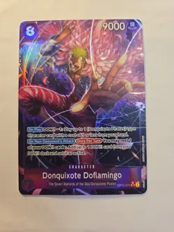 Donquixote Doflamingo Alt Art OP10-071 SR Royal Blood English One Piece Card - Image 2