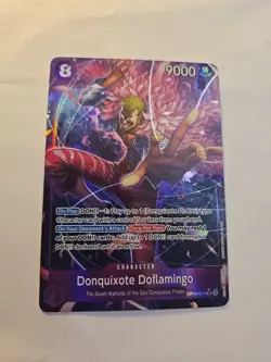 Donquixote Doflamingo Alt Art OP10-071 SR Royal Blood English One Piece Card - Image 3