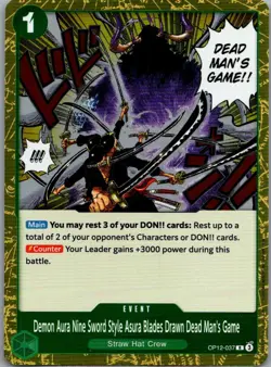 Legacy of the Master #OP12-037 Demon Aura Nine Sword Style Asura Blades... - Image 1