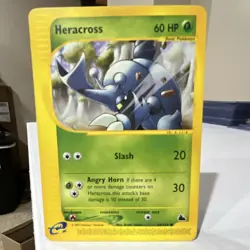 Pokemon Heracross Skyridge 64/144 Regular Common 60 HP English 2003 TCG Card - Image 1