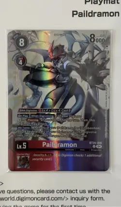 Bandai Card Fest 25-26 Digimon Playmat & Card Set Paildramon & Dinobeemon - Image 3