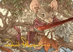 MTG Mabel, Heir to Cragflame (45/54) Art Card - Gold-Stamped Signature, NM-Mint, - Image 1