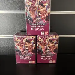 One Piece Card Game A Fist of Divine Speed Double Pack Set 7 DP-07, New, Sealed - Image 1