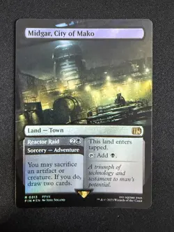 Midgar, City of Mako (FOIL BORDERLESS) Final Fantasy - Magic the Gathering - Image 1