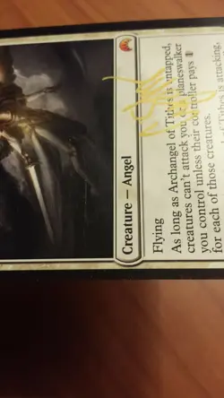 Archangel of Tithes mtg magic origins white mythic rare cynthia sheppard SIGNED - Image 4