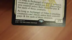 Archangel of Tithes mtg magic origins white mythic rare cynthia sheppard SIGNED - Image 5