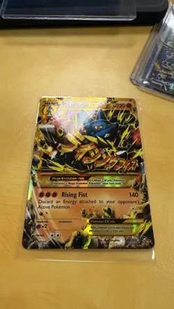 Pokemon TCG M Lucario EX 113/111 XY Furious Fists Secret Rare Mega Full Art Holo - Image 2