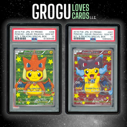 Pokemon - Poncho Pikachu Charizards XY Promos 208 & 209/XY-P - PSA 10 GEM MINT - Image 1