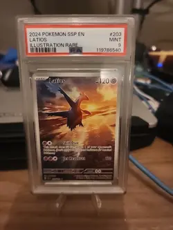 Pokemon Latios 2024 SSP En-Surging Sparks #203/191 Illustration Rare - Image 1