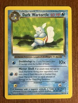 [LP+/NM] 2002 Pokemon Legendary Dark Wartortle #39/110 Uncommon - Image 1