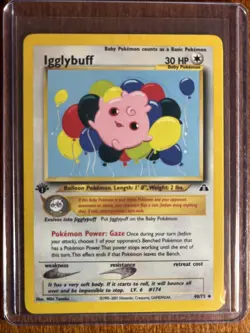 [NM] 2001 Pokemon Neo Discovery Igglybuff 1st Edition #40/75 Uncommon - Image 1