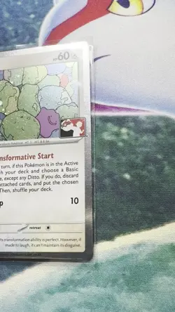 Pokemon Prize Pack Series 6 Ditto Stamped Foil Rare #132 Pokemon 151 MEW - Image 2