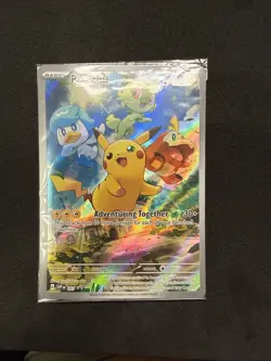 2023 Pokemon SVP EN-SV Black Star Promo Pikachu #027 Paldea Evolved (Sealed) - Image 1