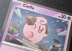 SWIRL Cleffa SVP005 Black Star Promos Cosmos Holo Pokemon Trading CG 2024 NM - Image 3