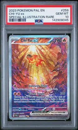 2023 POKEMON PAL EN-PALDEA EVOLVED SPECIAL ILLUSTRATION RARE CHI-YU EX PSA 10 - Image 1